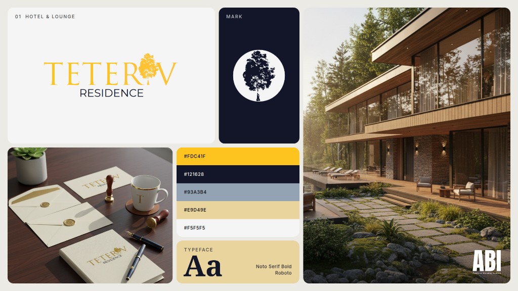 Teteriv Residence: identyfikacja wizualna