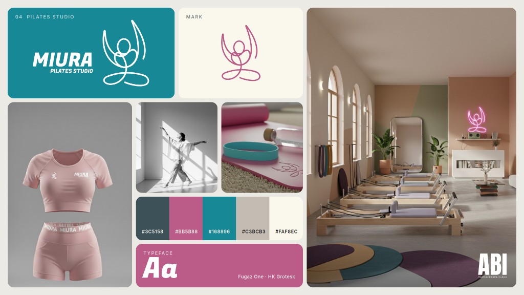 Miura Pilates Studio: identyfikacja wizualna
